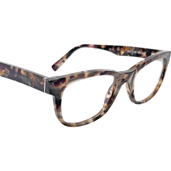 Shauns California Mull Womens Eyeglass Frame 08 Black Red Marble
